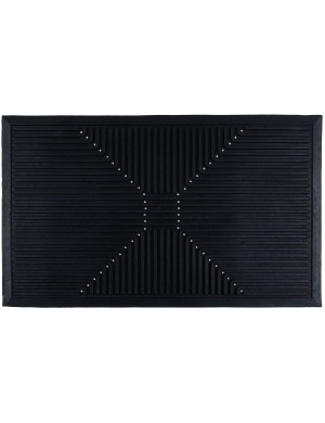 Wycieraczka Gumowa Structure 45x75cm Geometryczny Czarny