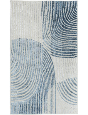 Dywan Nowoczesny Tori 67x120cm Abstrakcja Niebieski