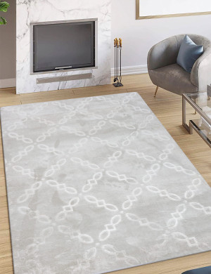 Dywan Glamour 160x220cm Geometryczny Szary