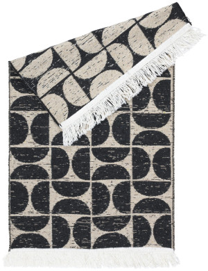 Dywan Kilim Modern 50x80cm Pure Czarny