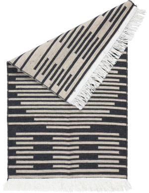 Dywan Kilim Modern 50x80cm Boho Czarny