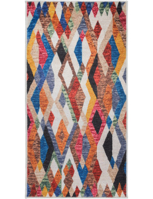 Chodnik Nowoczesny Mexico 50x120cm Geometryczny Wielokolorowy