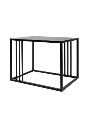 Stolik pomocniczy kawowy 35x49x36cm Loft Czarny