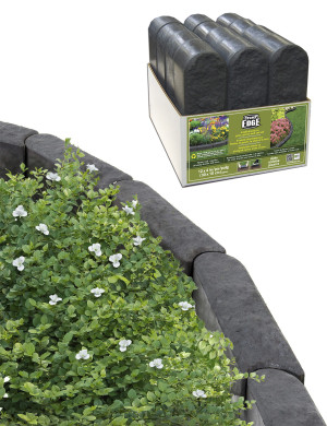 Obrzeże Trawnikowe Paczka 12 szt. Stomp Edge Grafit 30dł.x10szer.x12wys.