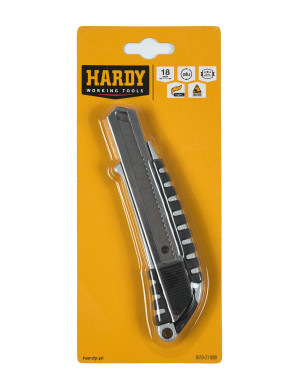 Hardy nóż uniwersalny aluminiowy do wykładzin z ostrzem łamanym szer. 18 mm