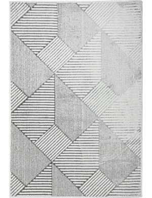 Dywan Nowoczesny Wenecja 120x170cm Geometryczny Szary