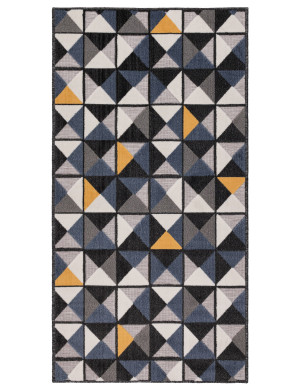 Dywan płasko tkany Shift 80x150cm Geometryczny Wielokolorowy