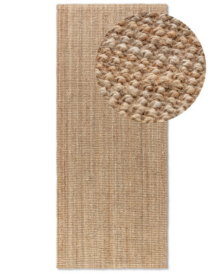 Dywan Jutowy Solea 80x200cm Bucle Naturalny Beżowy