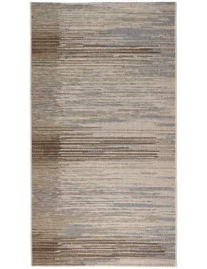 Dywan płasko tkany Kemet 80x150cm Paski Beżowy