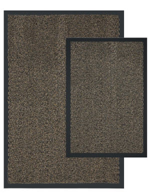 Wycieraczka pod drzwi Zestaw 2szt Bruno 40x60cm + 60x90cm Brązowy