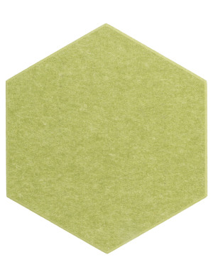 Panel ścienny akustyczny filcowy Felly 40x46cm heksagon 01 zielony 2szt.