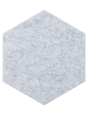 Panel ścienny akustyczny filcowy Felly 40x46cm heksagon 01 szary 2szt.