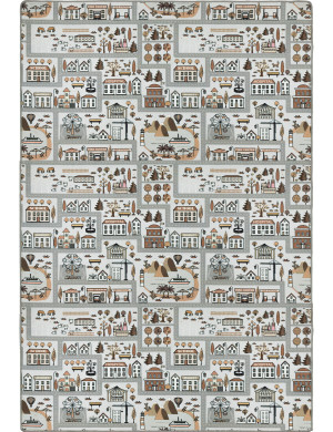 Dywan Dziecięcy Ulice Minipolis 200x300cm Szary