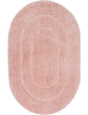 Dywanik Łazienkowy Soft 50x80cm Owal Różowy