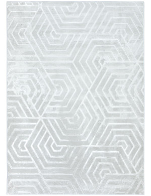 Dywan Glamour 160x220cm Geometryczny 3D Szary