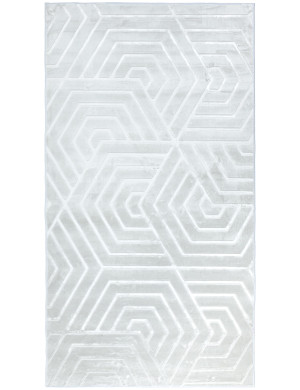 Dywan Glamour 80x150cm Geometryczny 3D Szary