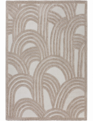 Dywan Boho Cora 200x300cm Abstrakcja Beżowy