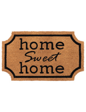 Wycieraczka pod drzwi kokosowa 45x75cm Home Sweet Home Naturalny