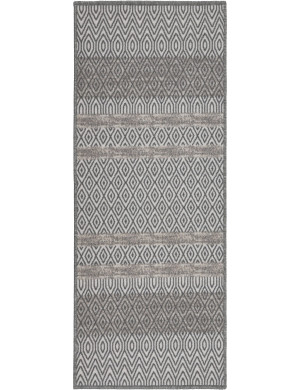 Chodnik Antypoślizgowy Vita 80x200cm Geometryczny Szary