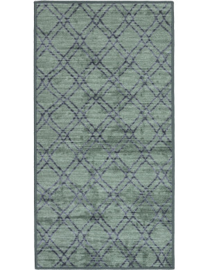 Chodnik Antypoślizgowy Vita 80x150cm Romby Zielony