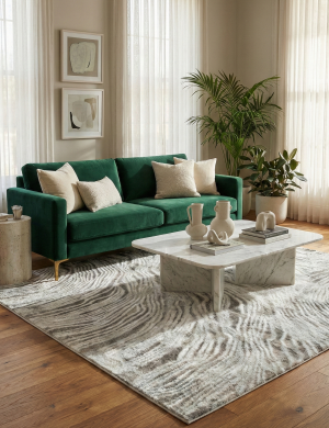 Dywan Glamour Milo 160x230cm Fala Beżowy