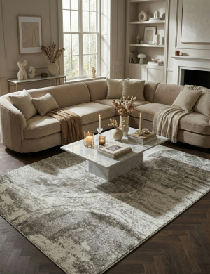 Dywan Glamour Milo 160x230cm Abstrakcja Beżowy