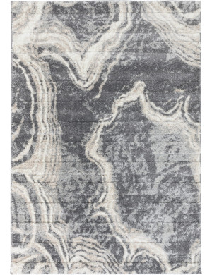 Dywan Shaggy Mono 160x230cm Marmur Antracytowy