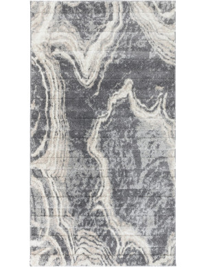 Dywan Shaggy Mono 80x150cm Marmur Antracytowy