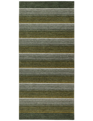 Dywan Laos Chenille 65x160cm Paski Zielony