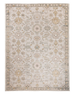 Dywan Wełniany Sahara 160x230cm Ornament Vintage Beżowy