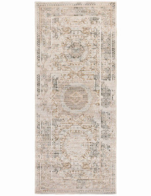 Chodnik Wełniany Sahara 80x200cm Klasyczny Vintage Beżowy