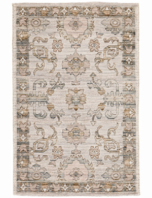 Dywan Wełniany Sahara 60x100cm Ornament Vintage Beżowy