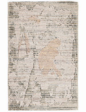 Dywan Wełniany Sahara 60x100cm Abstrakcyjny Vintage Beżowy