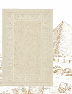 Dywanik Łazienkowy Bawełniany Lino 50x80cm Grecki Beżowy