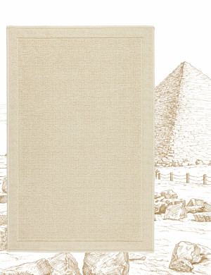 Dywanik Łazienkowy Bawełniany Lino 60x90cm Ramka Beżowy