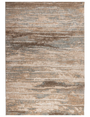 Dywan Vintage Country 200x290cm Ombre Pasy Brązowy