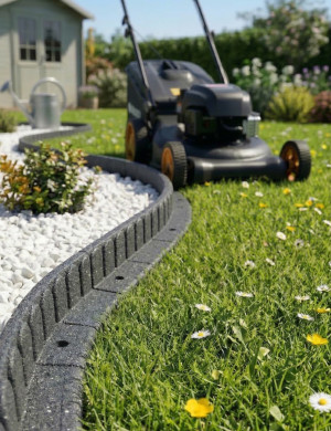 Obrzeże Trawnikowe Paczka 24szt + szpilki Mowing Stone Szary 120dł.x7szer.x8wys.