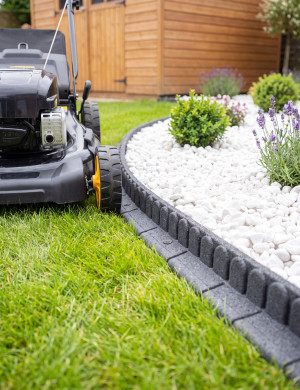 Obrzeże Trawnikowe Paczka 6szt + szpilki Mowing Stone Szary 120dł.x7szer.x8wys.