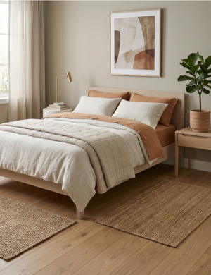 Dywan Jutowy Solea 60x90cm Bucle Naturalny Beżowy
