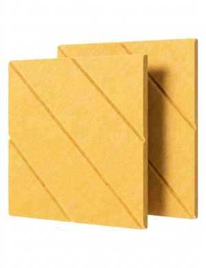 Panel ścienny akustyczny filcowy Felly 40x40cm kwadrat 02 żółty 2szt.