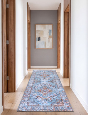 Chodnik Klasyczny Sereno 80x200cm Velvet Niebieski