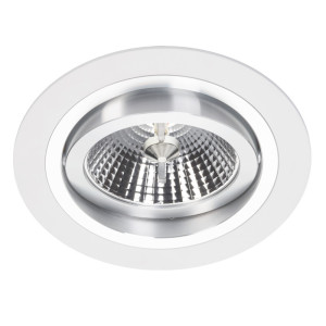 Weißes Alcazar Downlight mit Chrome 140.WC