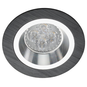 Schwarzes Downlight Einbau Chrom Bosque 540.BC