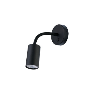 Minimalistische verstellbare schwarze Wandleuchte Spot EYE FLEX S 9068 Nowodvorski