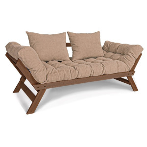 Schlafsofa WoodMan Allegro Beige Buche Walnuss geölt SKU 539