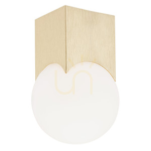 Deckenleuchte ARGON AUSTIN opal matt Messing gebürstet E14 4712