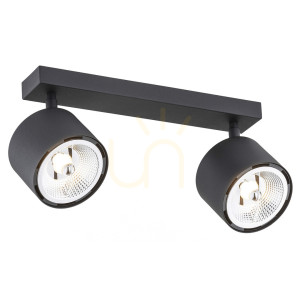 Plafondleuchte ARGON Clevland 2-flammig Schwarz GU10 1032 BZ