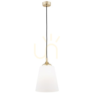 Pendelleuchte Argon JACKSON opal matt vermessingtes Glas E27 4698