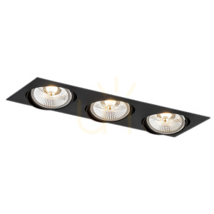 Einbauleuchte ARGON OLIMP PLUS 3x GU10 schwarz 6116 BZ