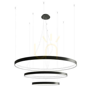 Kronleuchter RIO 3 55/78/110 schwarz 3000K Thoro
